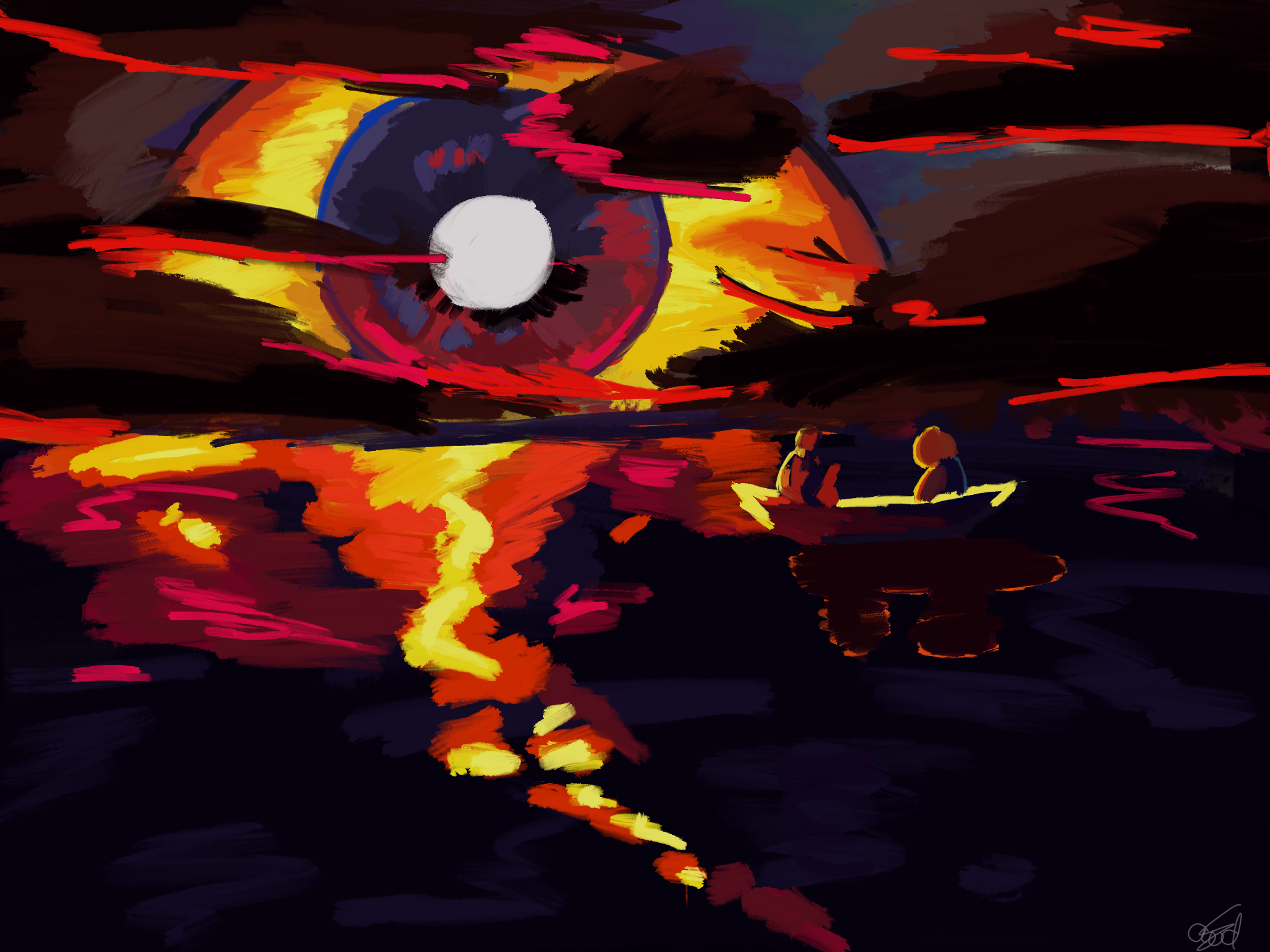The Eye watches, and the stranger conceals.. But I lie, Archivist. This piece was a college assignment, I enjoyed making it a lot.